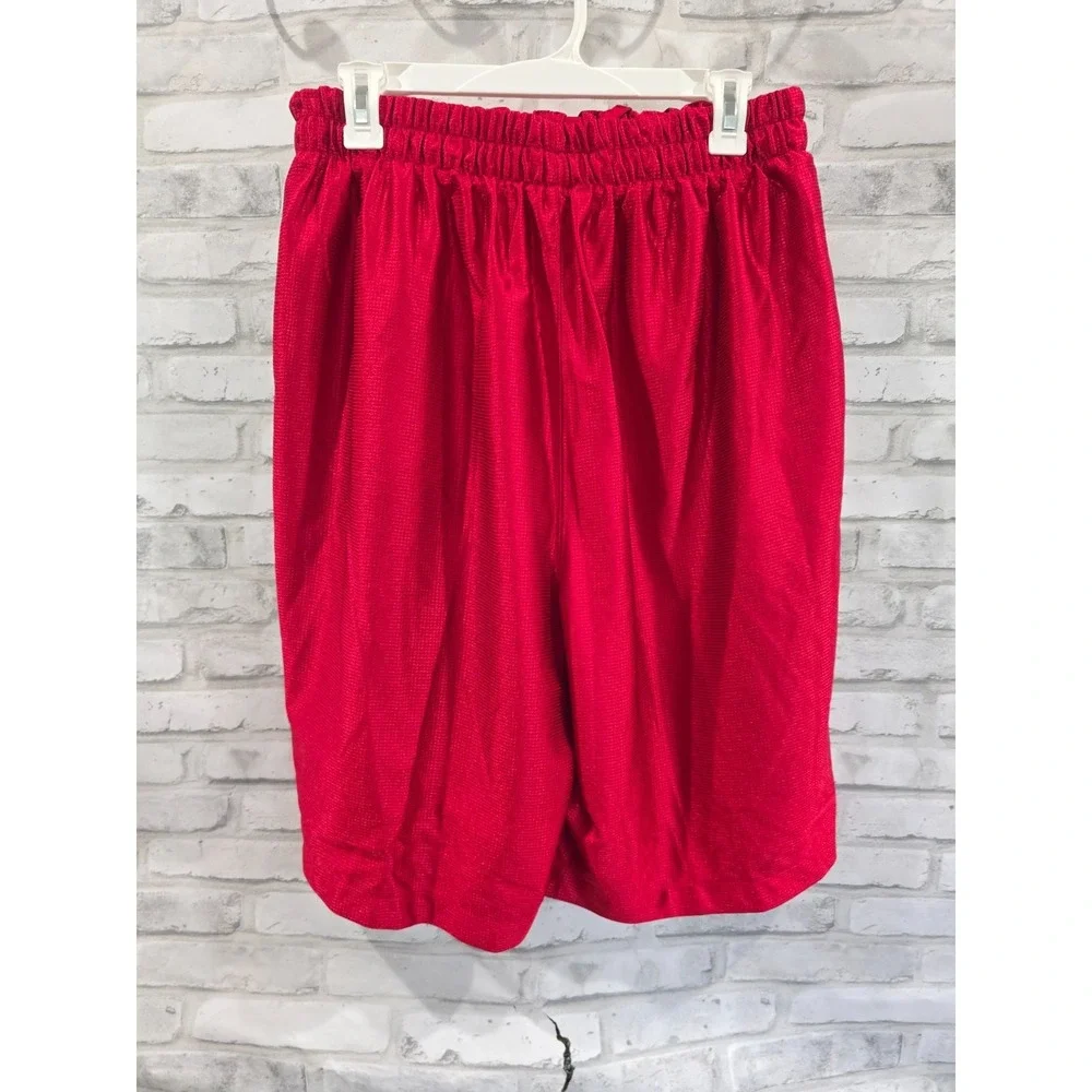 Vintage Air Jordan Dazzle Shorts Men's XL Red Shiny Basketball Baggy Y2K